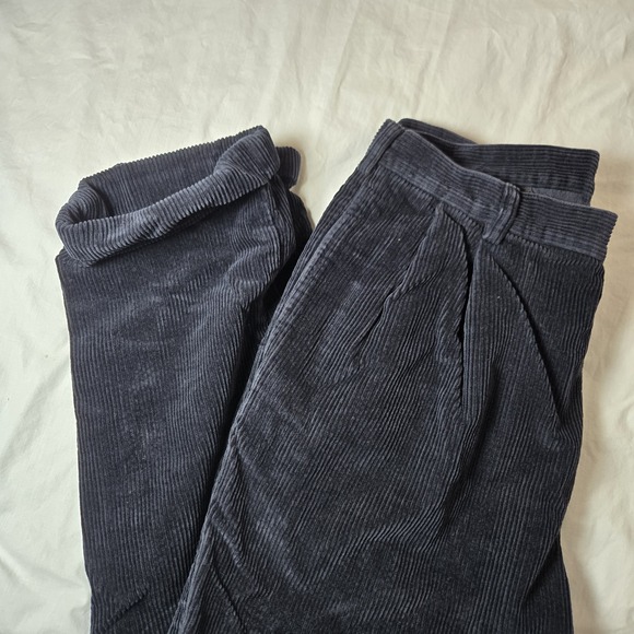 Jos. A. Bank Other - Jos A‎ Bank Corduroy Pants Tag 35x32 Measures 32x30 Pleated  Dark Navy Cuffed